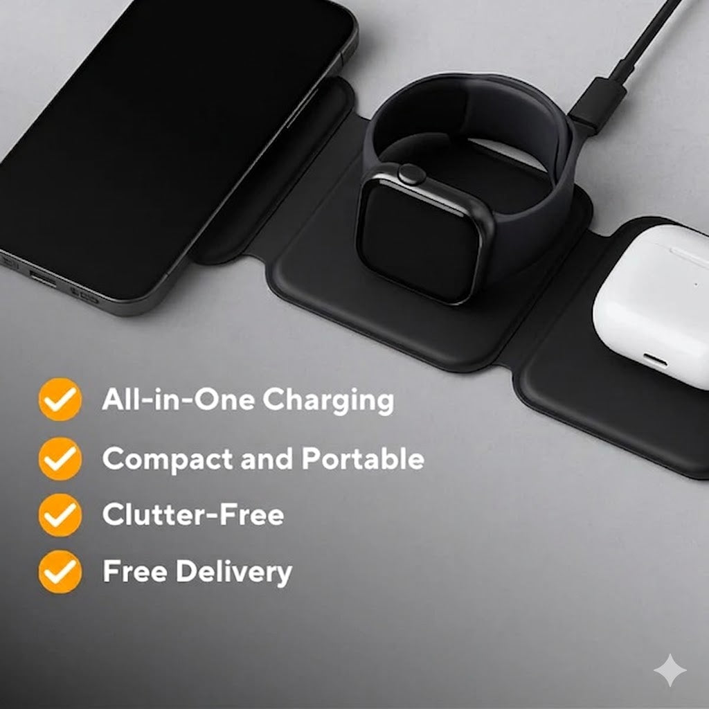 MajesticPods - 3-in-1 Wireless Charger Pad and Stand